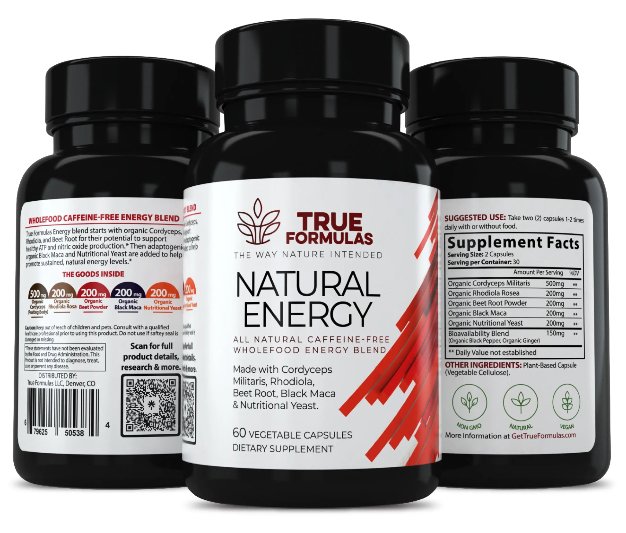 Plant - Based Natural Energy Blend (Caffeine - Free) - True Formulas