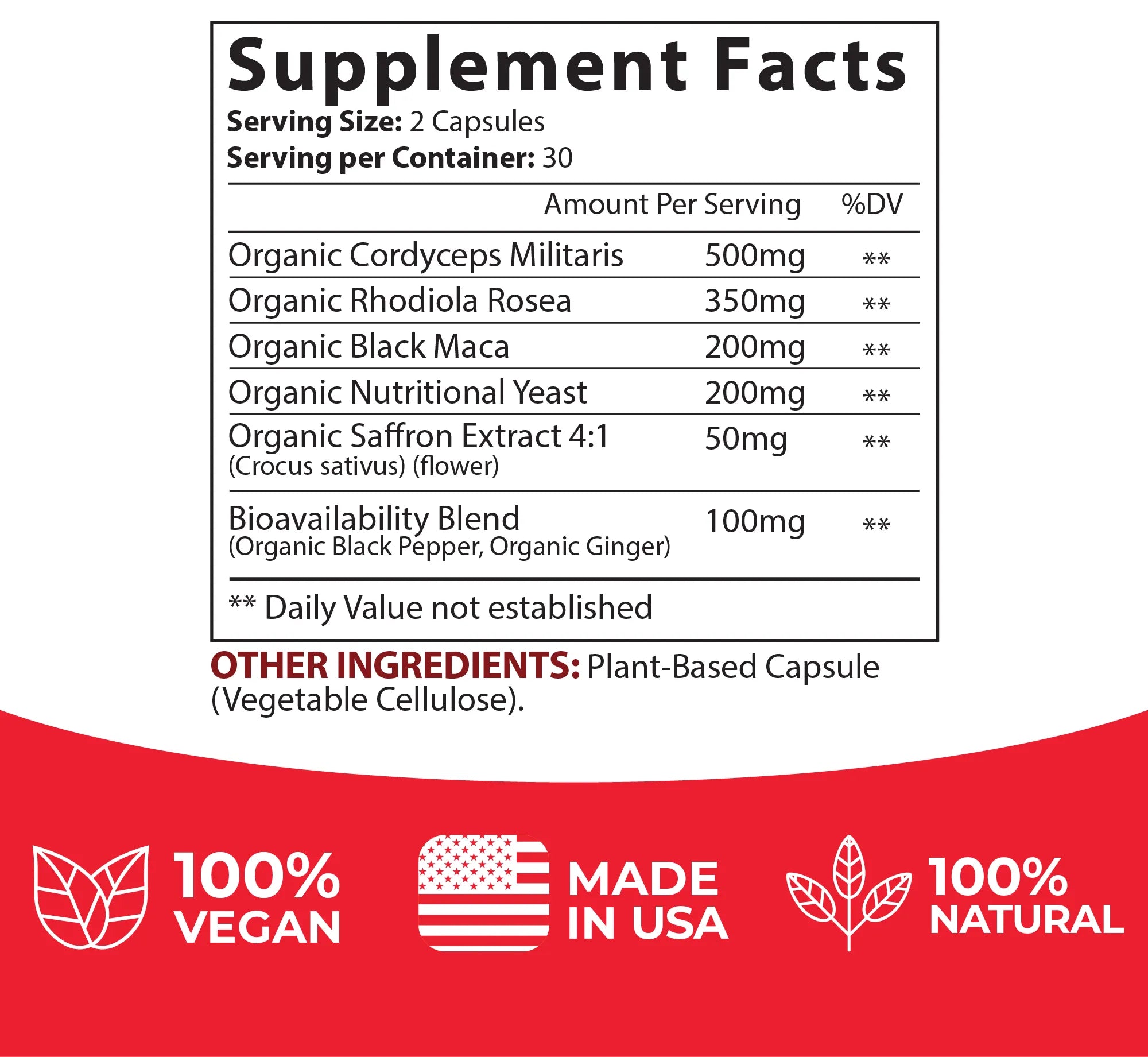 Plant - Based Natural Energy Blend (Caffeine - Free) - True Formulas