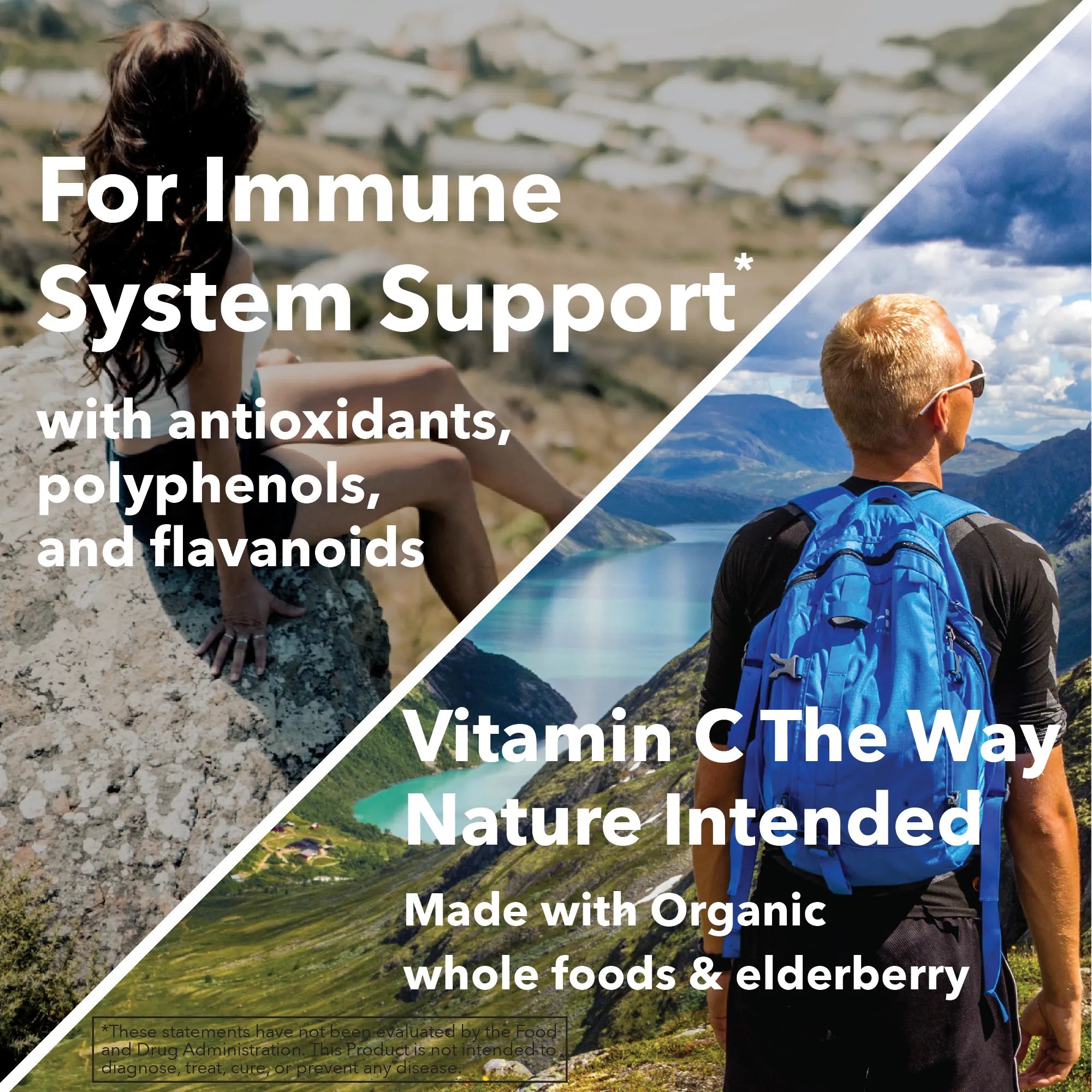 Wholefood Vitamin C + Elderberry Capsules - True Formulas